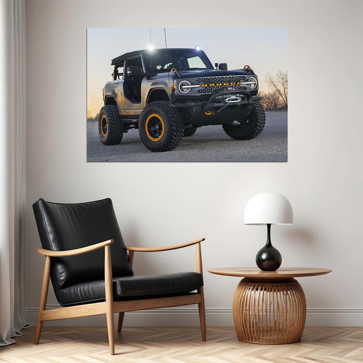 Ford Bronco Badlands Sasquatch 2-door Concept Poster Wall Art Print Home Wall Decor - xonomax
