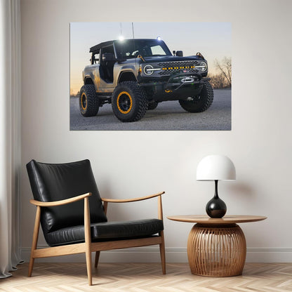 Ford Bronco Badlands Sasquatch 2-door Concept Poster Wall Art Print Home Wall Decor - xonomax