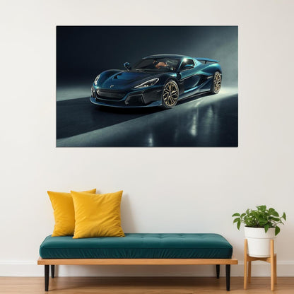 Rimac Nevera Luxury Performance Sporty Car Poster Wall Art Print Home Wall Decor