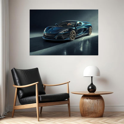 Rimac Nevera Luxury Performance Sporty Car Poster Wall Art Print Home Wall Decor