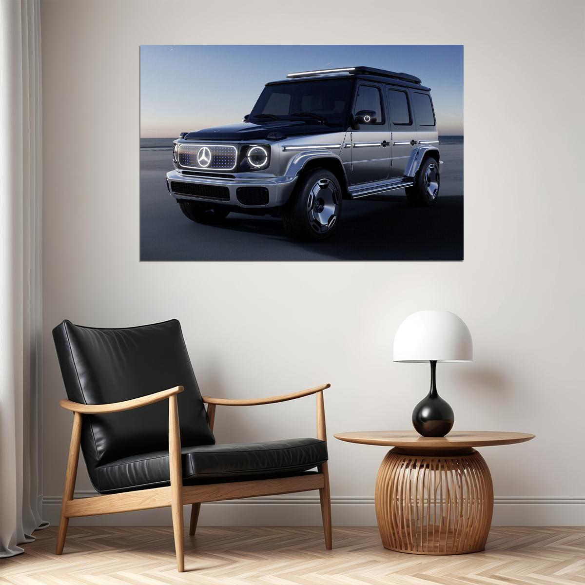 Mercedes-benz Concept Eqg Poster Wall Art Print Home Wall Decor