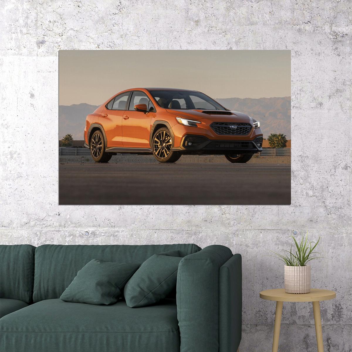 2022 Subaru Wrx Limited Motorsport Vehicle Poster Wall Art Print Home Wall Decor