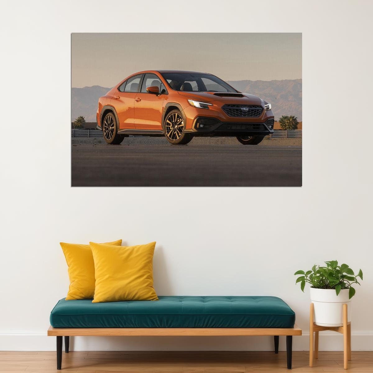 2022 Subaru Wrx Limited Motorsport Vehicle Poster Wall Art Print Home Wall Decor