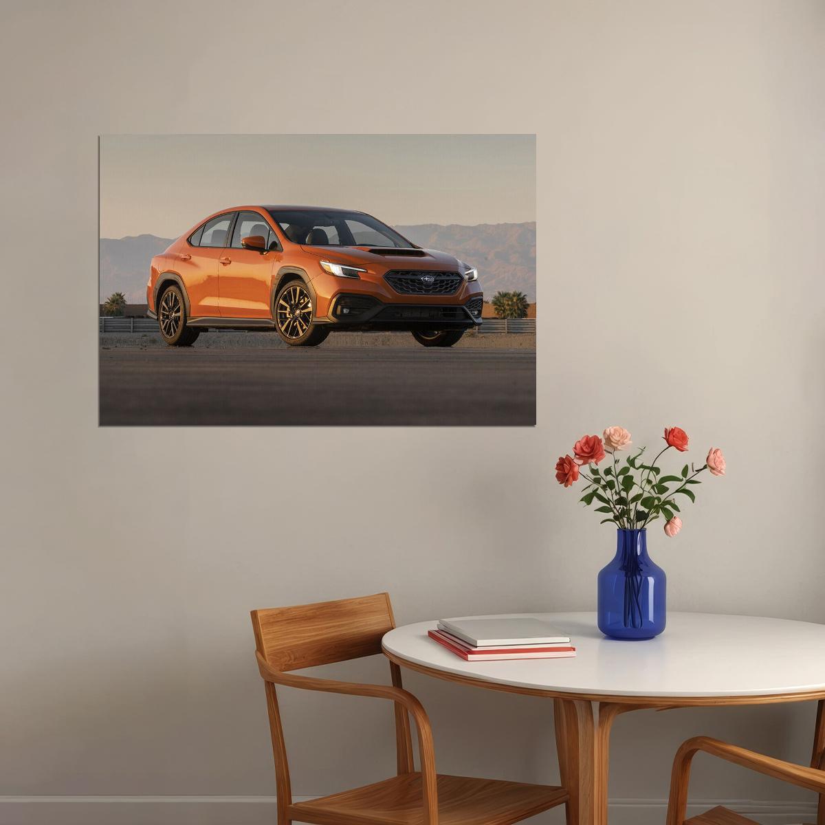 2022 Subaru Wrx Limited Motorsport Vehicle Poster Wall Art Print Home Wall Decor