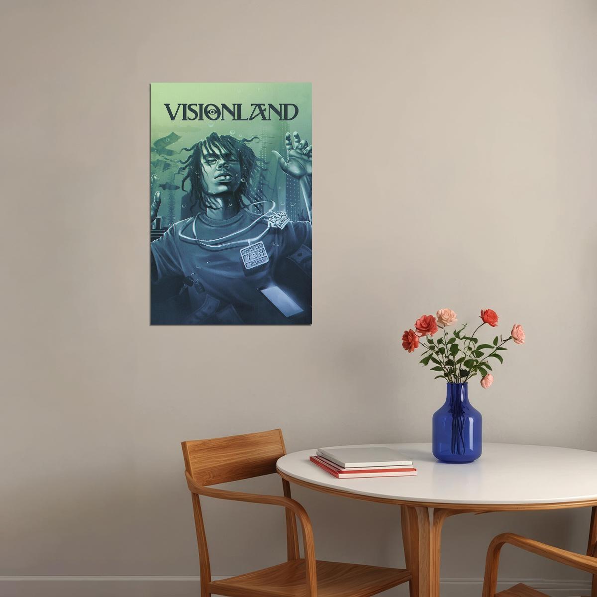 Ybn Nahmir Songwriter Visionland Music Album Poster Wall Art Print Home Wall Decor