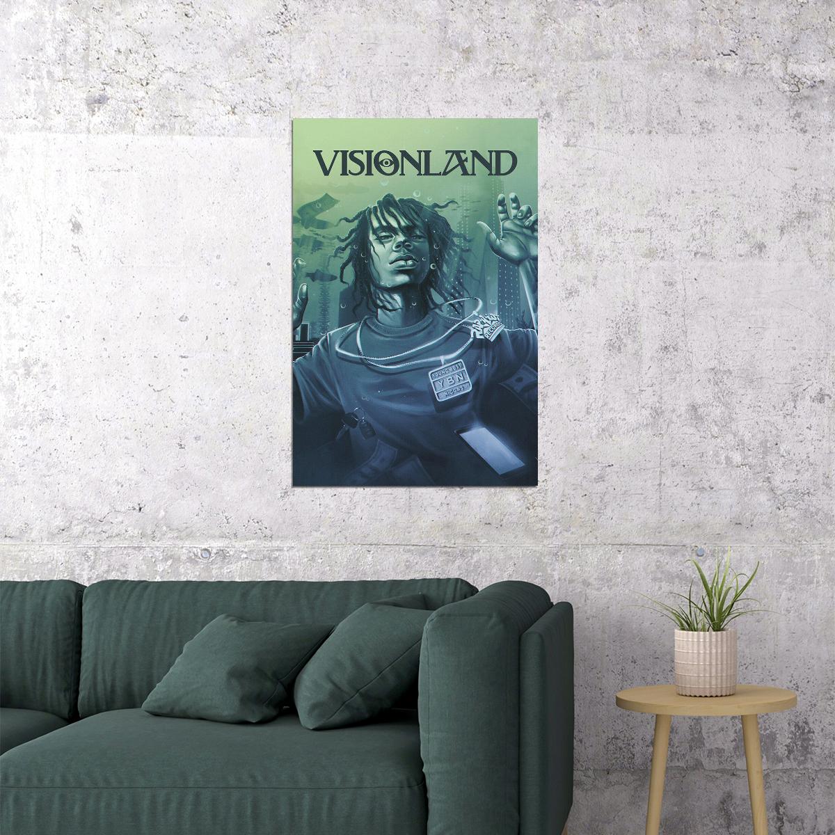 Ybn Nahmir Songwriter Visionland Music Album Poster Wall Art Print Home Wall Decor