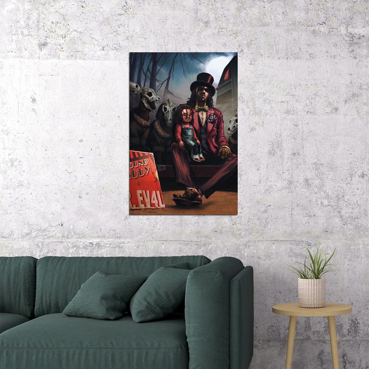 Young Nudy Songwriter Dr. Ev4l Music Album Poster Wall Art Print Home Wall Decor