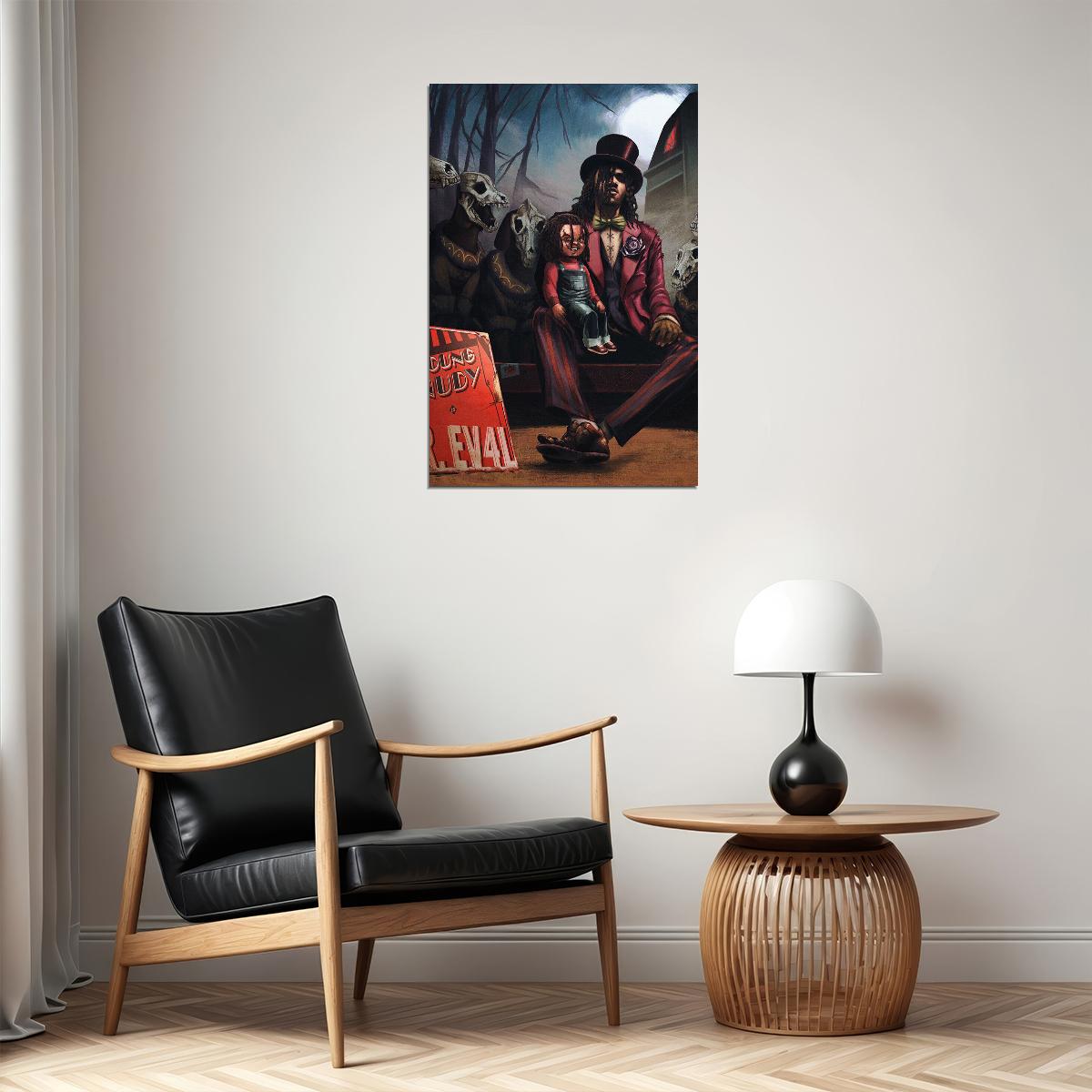 Young Nudy Songwriter Dr. Ev4l Music Album Poster Wall Art Print Home Wall Decor