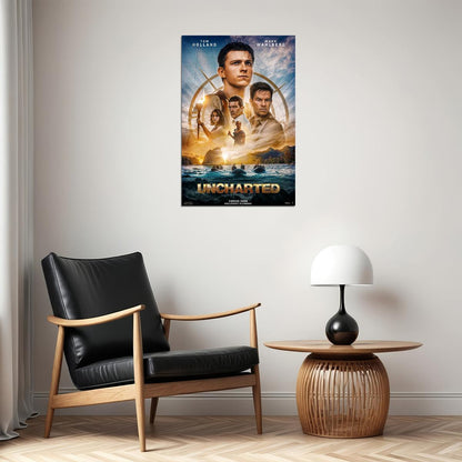 Uncharted Movie Excitement Adventure Action Poster Wall Art Print Home Wall Decor