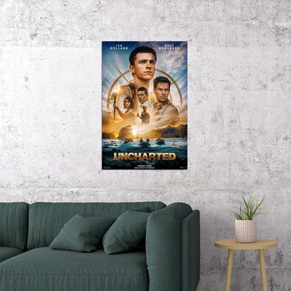 Uncharted Movie Excitement Adventure Action Poster Wall Art Print Home Wall Decor