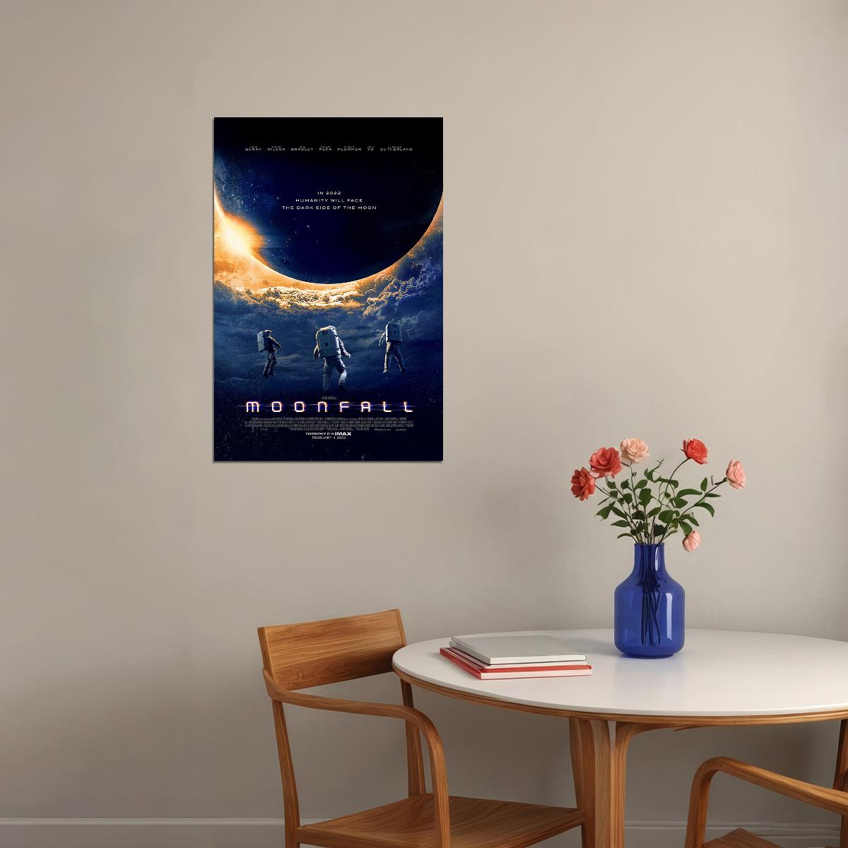 Moonfall Movie Science Fiction Adventure Poster Wall Art Print Home Wall Decor