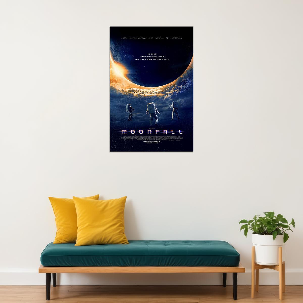 Moonfall Movie Science Fiction Adventure Poster Wall Art Print Home Wall Decor