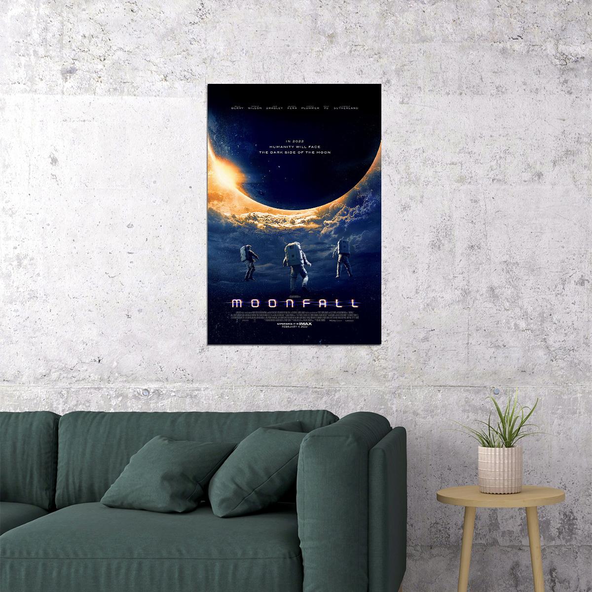 Moonfall Movie Science Fiction Adventure Poster Wall Art Print Home Wall Decor