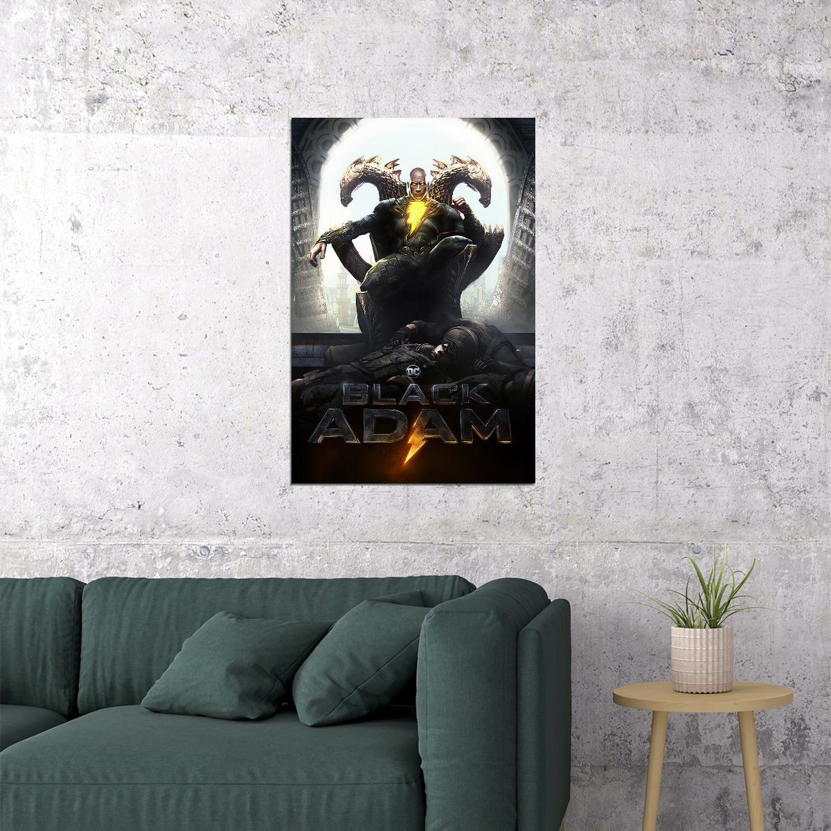 Black Adam Movie Adventure Action Fantasy Poster Wall Art Print Home Wall Decor