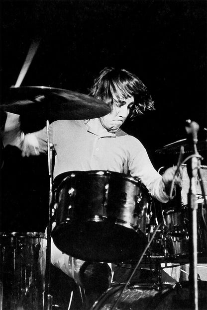 Keith Moon Playing The Drums Poster Wall Art Print Home Wall Decor