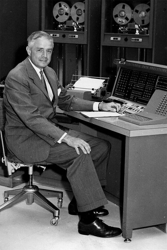 Thomas J. Watson Jr. Demonstrates Ibm Copier Poster Wall Art Print Home Wall Decor - xonomax