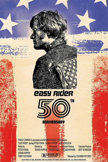 Easy Rider 1969 Classic Movie Poster Wall Art Print Home Wall Decor