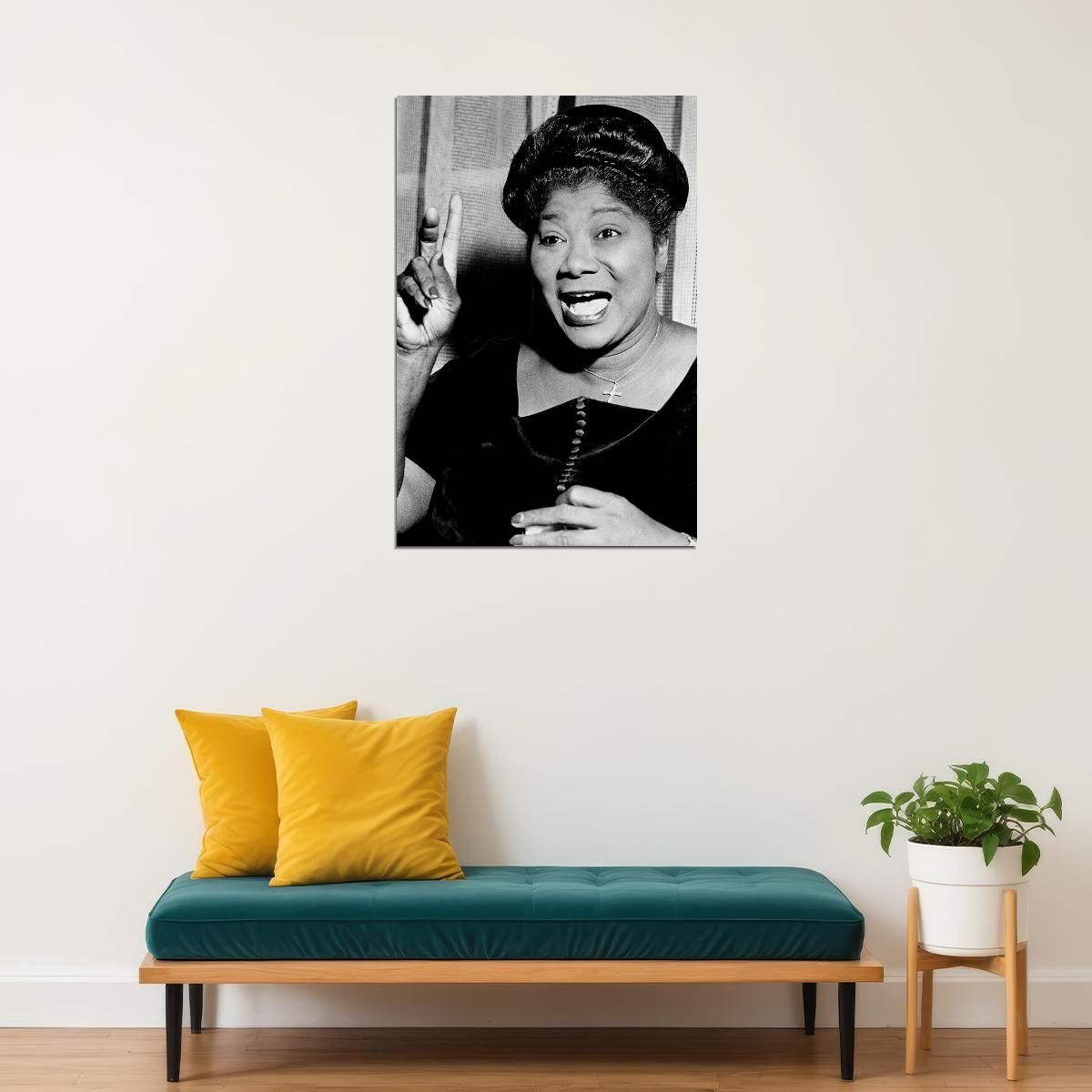 Mahalia Jackson Gospel Singer Poster Wall Art Print Home Wall Decor - xonomax