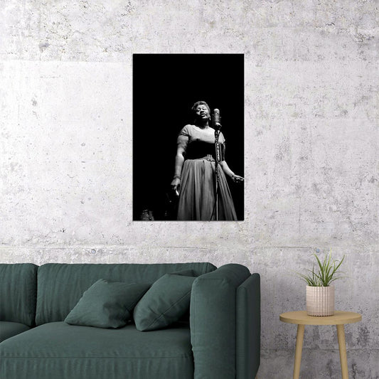 Ella Fitzgerald Performing Live Poster Wall Art Print Home Wall Decor - xonomax