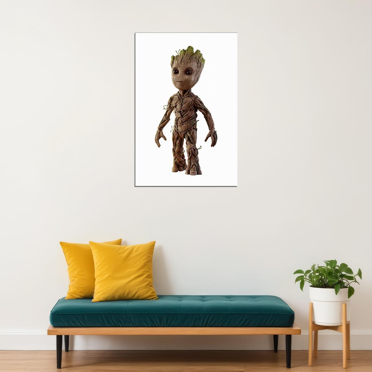 Guardians Of The Galaxy Baby Groot Poster Wall Art Print Home Wall Decor