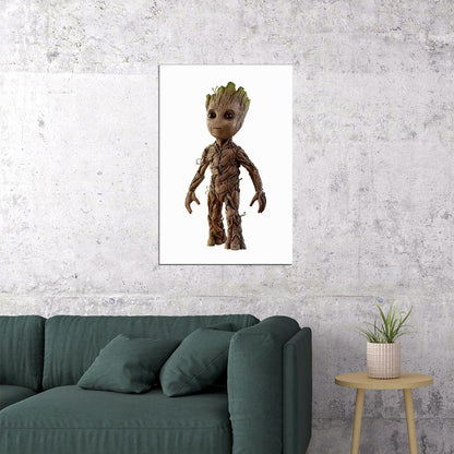 Guardians Of The Galaxy Baby Groot Poster Wall Art Print Home Wall Decor