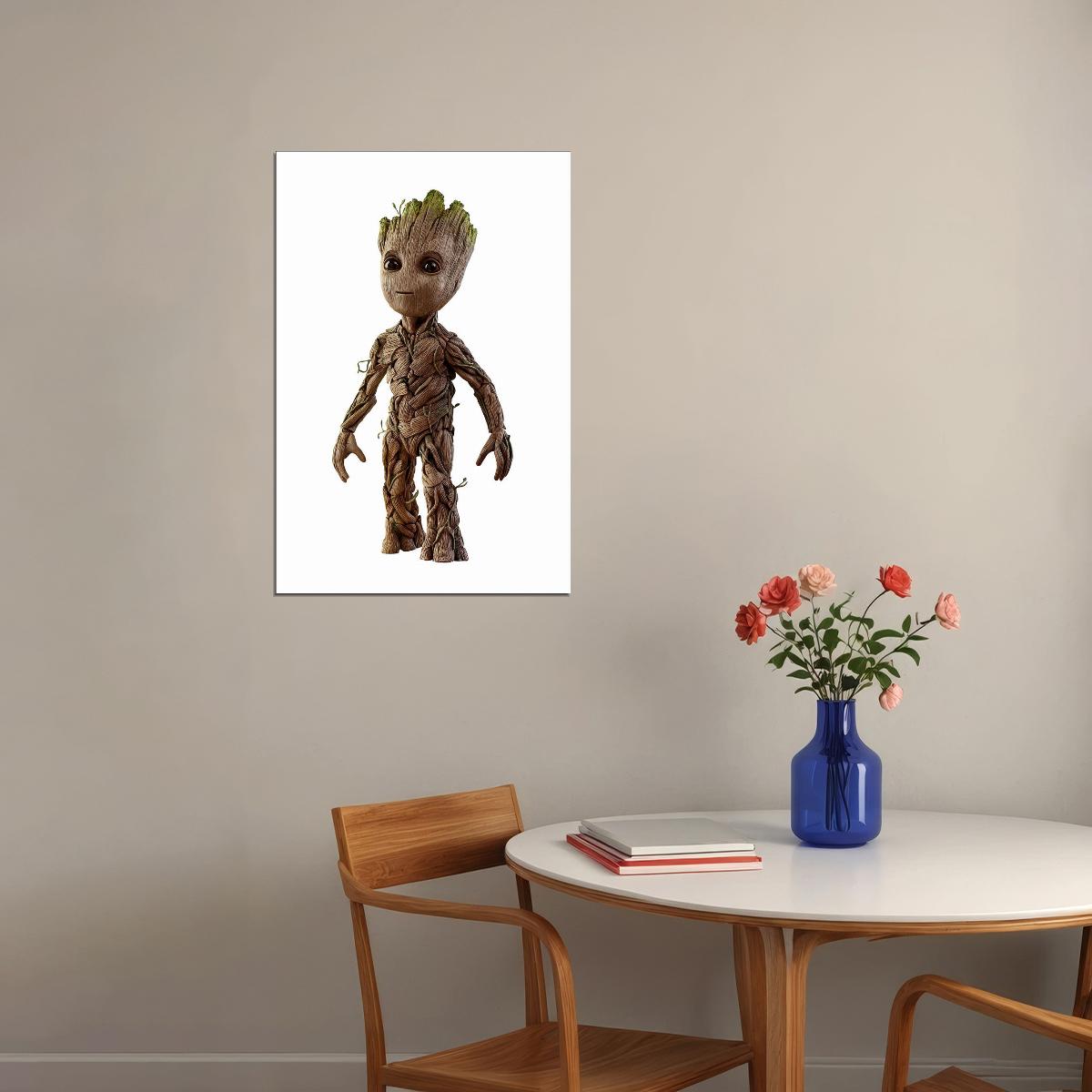 Guardians Of The Galaxy Baby Groot Poster Wall Art Print Home Wall Decor