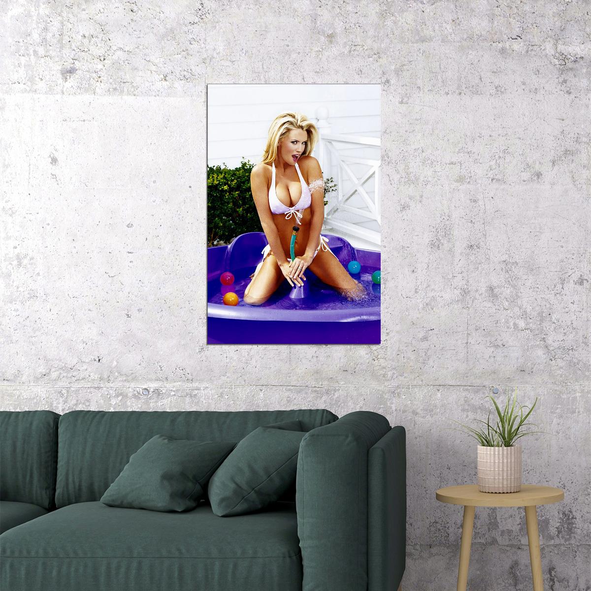 Jenny Mccarthy Sexy Posing Magazine Model Poster Wall Art Print Home Wall Decor