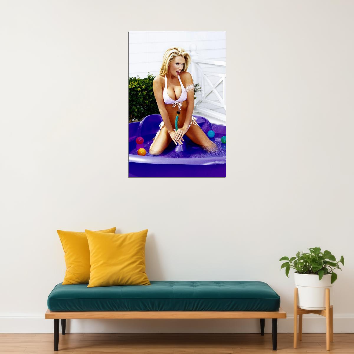 Jenny Mccarthy Sexy Posing Magazine Model Poster Wall Art Print Home Wall Decor