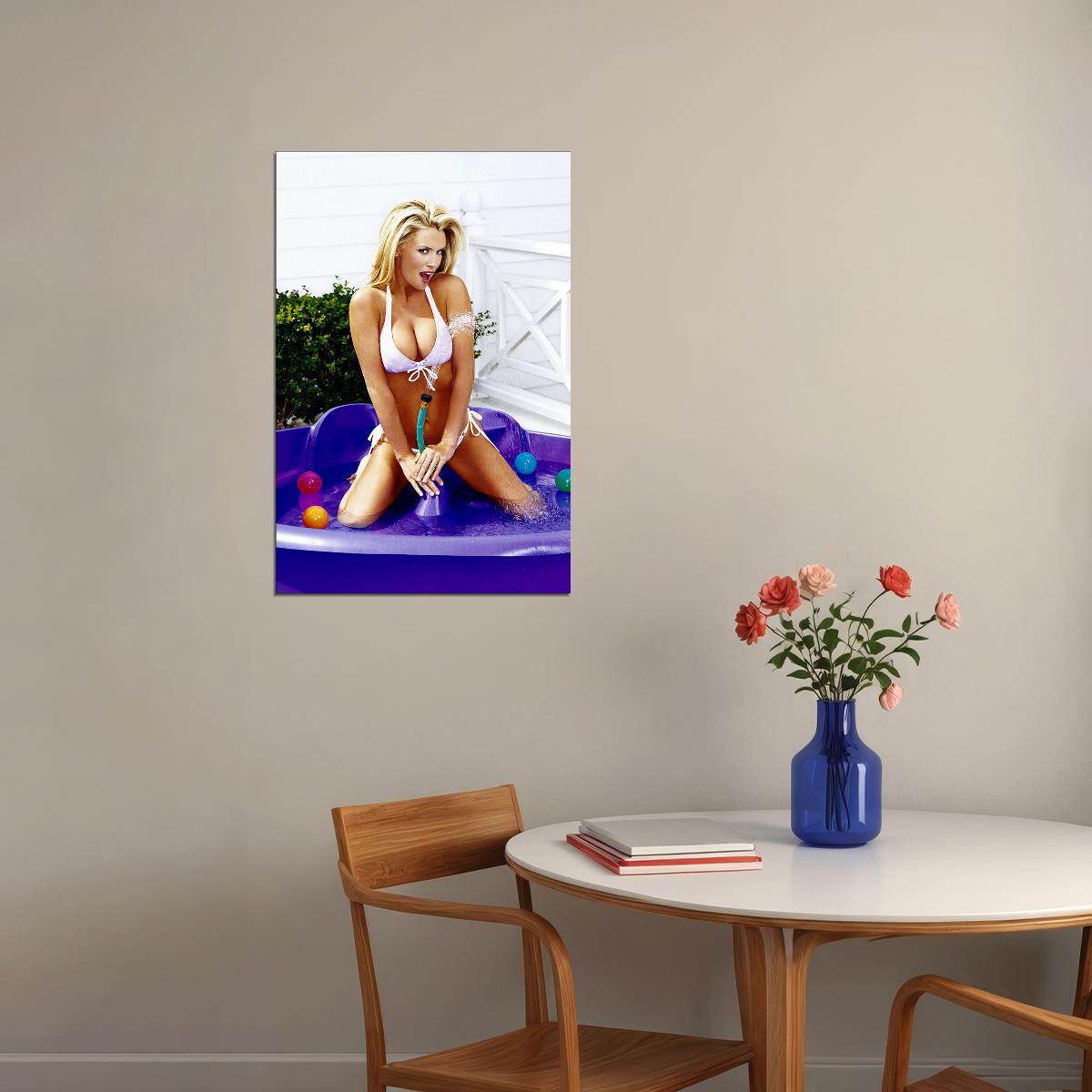 Jenny Mccarthy Sexy Posing Magazine Model Poster Wall Art Print Home Wall Decor