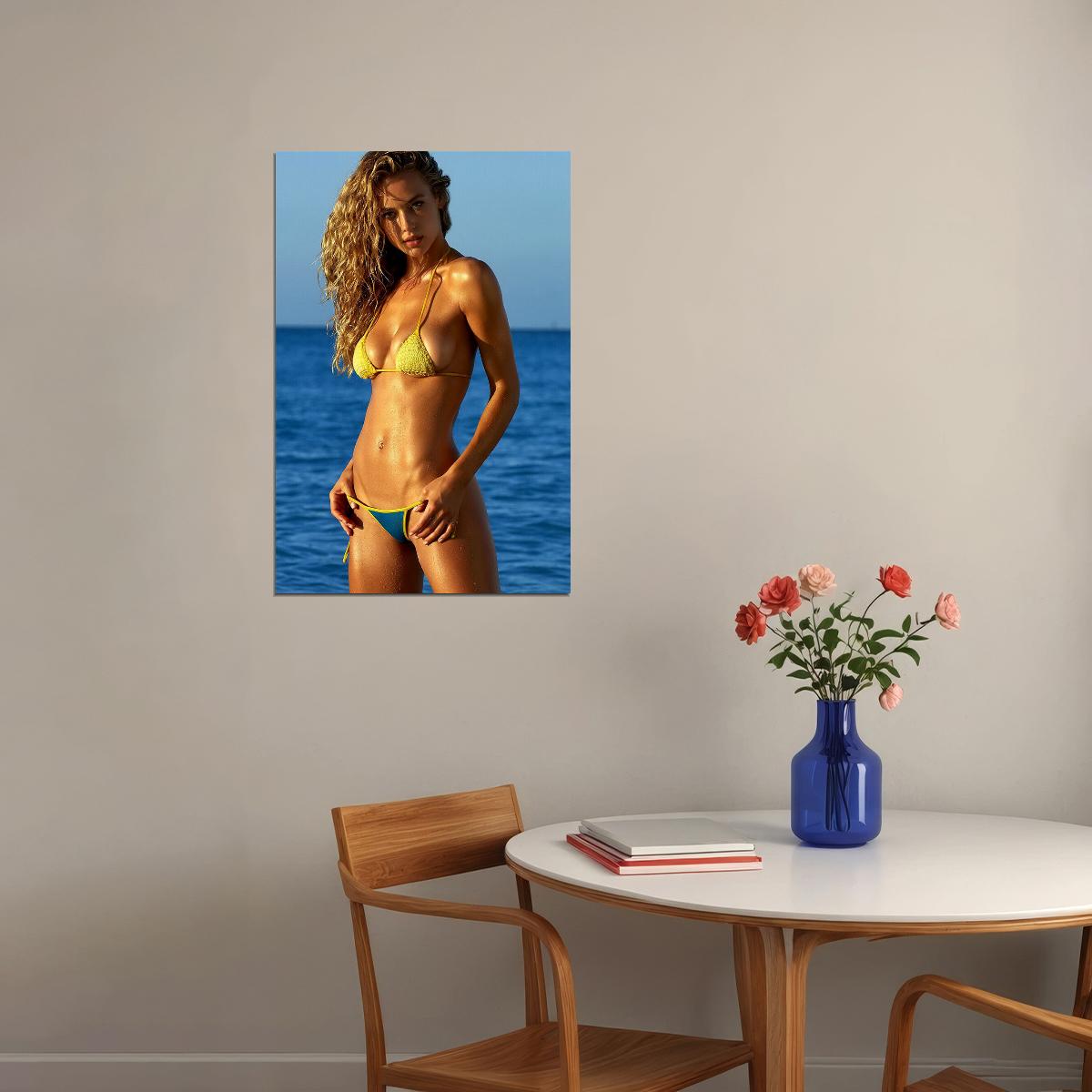 Hannah Ferguson American Model Hot Swimsuit Poster Wall Art Print Home Wall Decor - xonomax