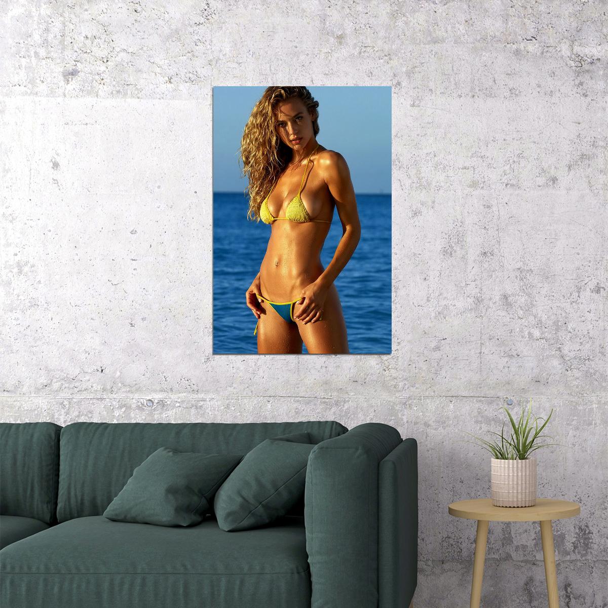 Hannah Ferguson American Model Hot Swimsuit Poster Wall Art Print Home Wall Decor - xonomax