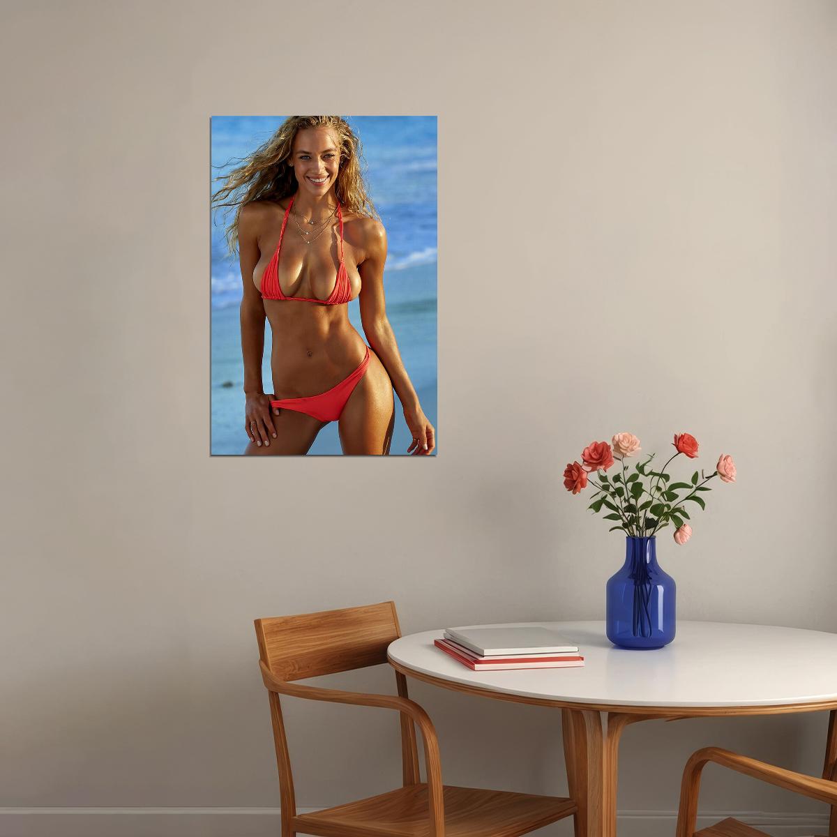 Hannah Ferguson Fashion Swimsuit Model Poster Wall Art Print Home Wall Decor - xonomax
