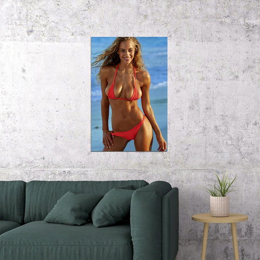 Hannah Ferguson Fashion Swimsuit Model Poster Wall Art Print Home Wall Decor - xonomax