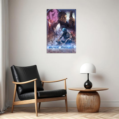 Blade Runner Harrison Ford Rutger Hauer Poster Wall Art Print Home Wall Decor