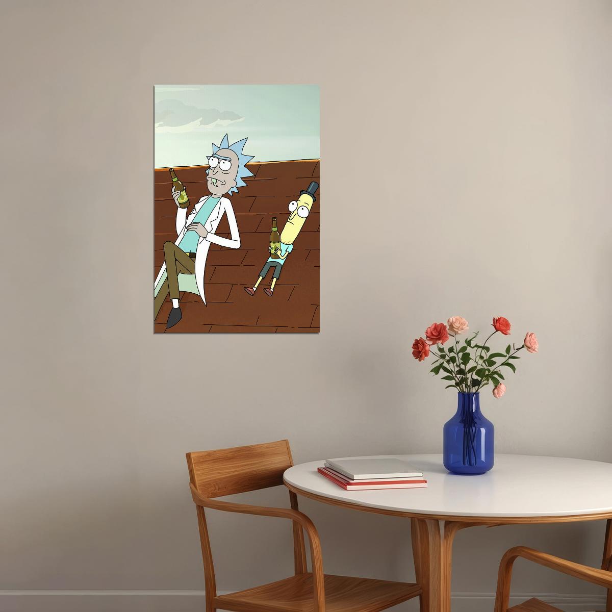 Rick And Morty Total Rickall Mr. Poopybutthole Poster Wall Art Print Home Wall Decor