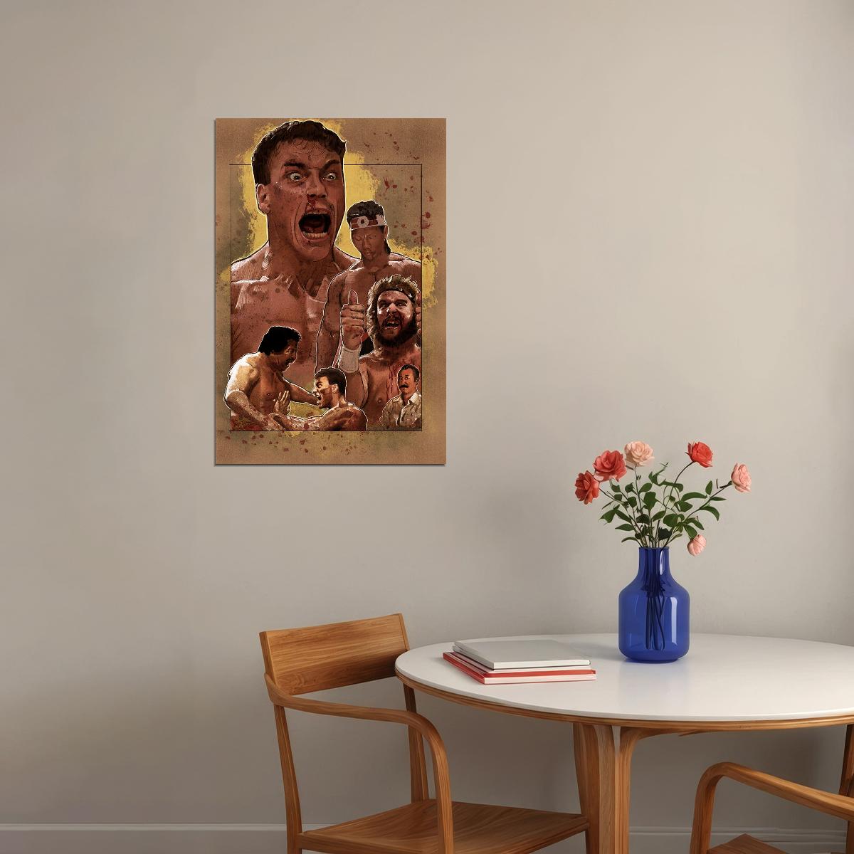 Bloodsport American Martial Movie Poster Wall Art Print Home Wall Decor