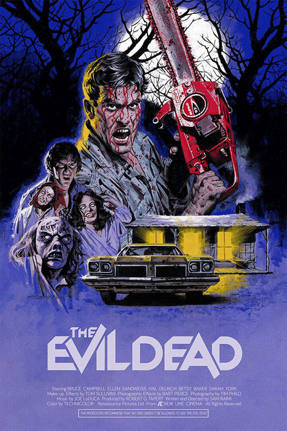 The Evil Dead American Horror Film Cover Illustration Poster Wall Art Print Home Wall Decor