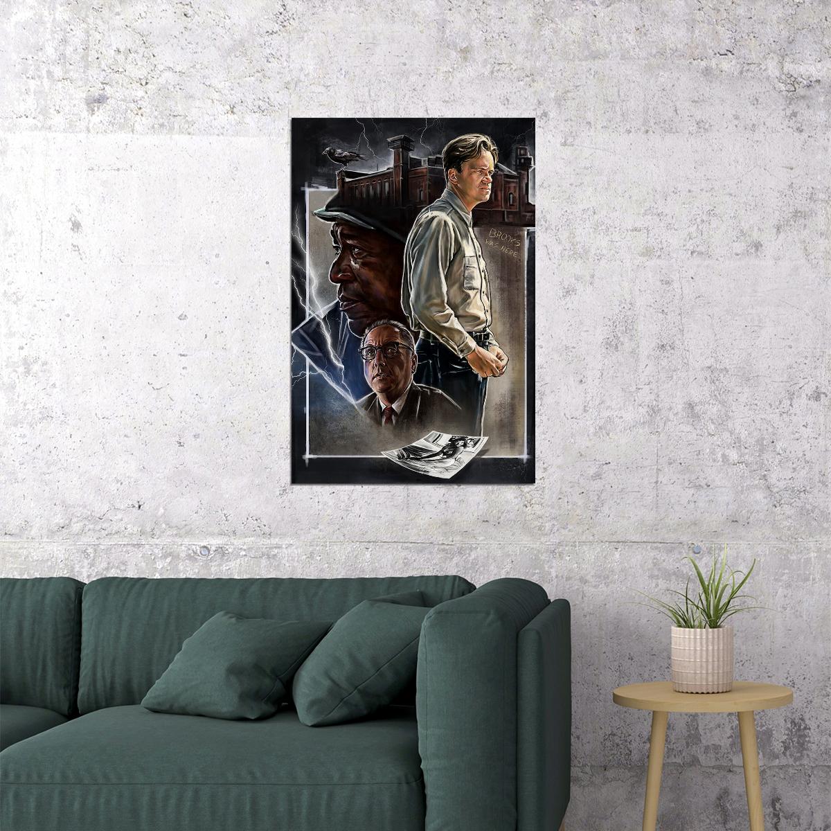 The Shawshank Redemption Drama Movie Poster Wall Art Print Home Wall Decor