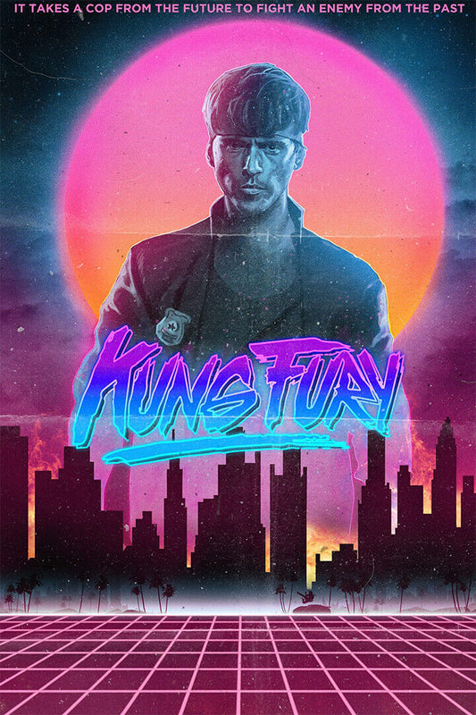 David Hasselhoff True Survivor Kung Fury 80's Poster Wall Art Print Home Wall Decor - xonomax