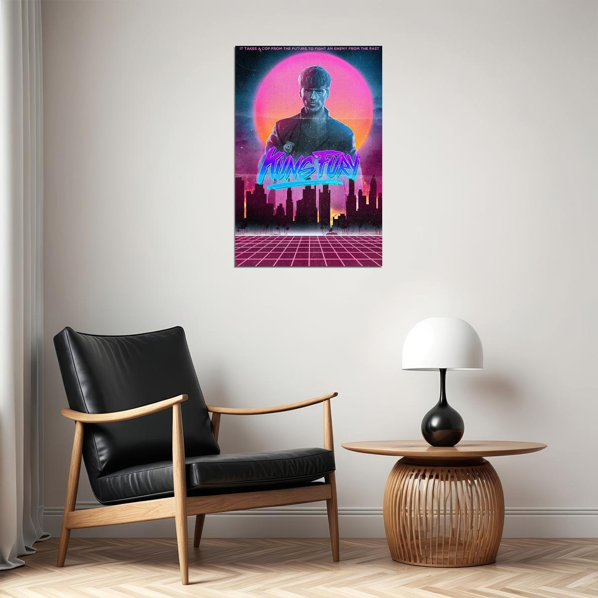 David Hasselhoff True Survivor Kung Fury 80's Poster Wall Art Print Home Wall Decor - xonomax