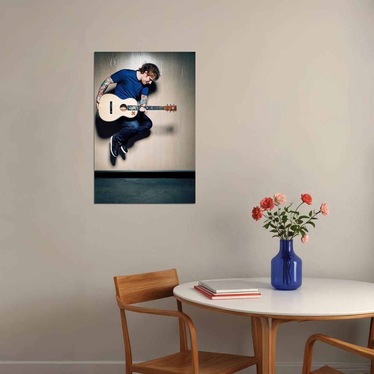 Ed Sheeran English Singer Musician Guitar Poster Wall Art Print Home Wall Decor - xonomax