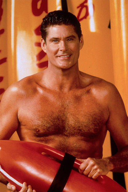 David Hasselhoff Baywatch Captain Mitch Poster Wall Art Print Home Wall Decor