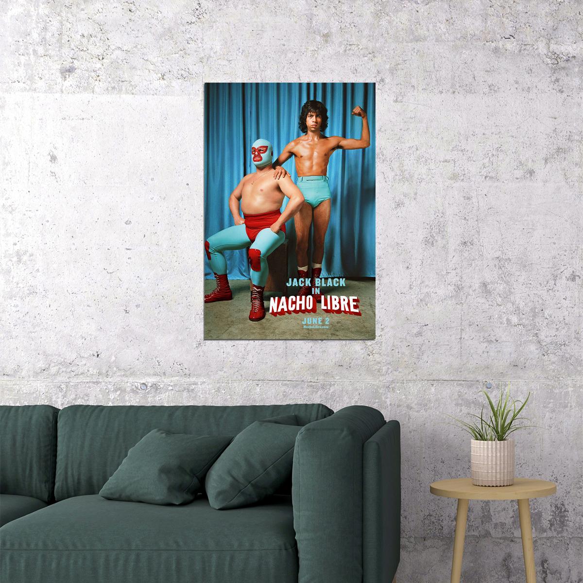 Nacho Libre Sports Comedy Jack Black Poster Wall Art Print Home Wall Decor