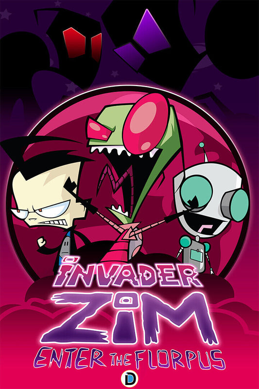 Zim's House Invader Zim Dark Comedy Series Poster Wall Art Print Home Wall Decor