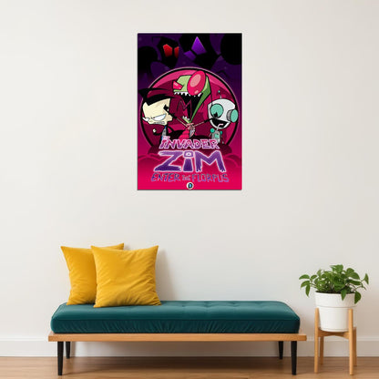 Zim's House Invader Zim Dark Comedy Series Poster Wall Art Print Home Wall Decor