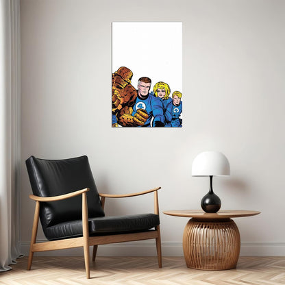 Fantastic Four Jack Kirby Comic Book Poster Wall Art Print Home Wall Decor - xonomax
