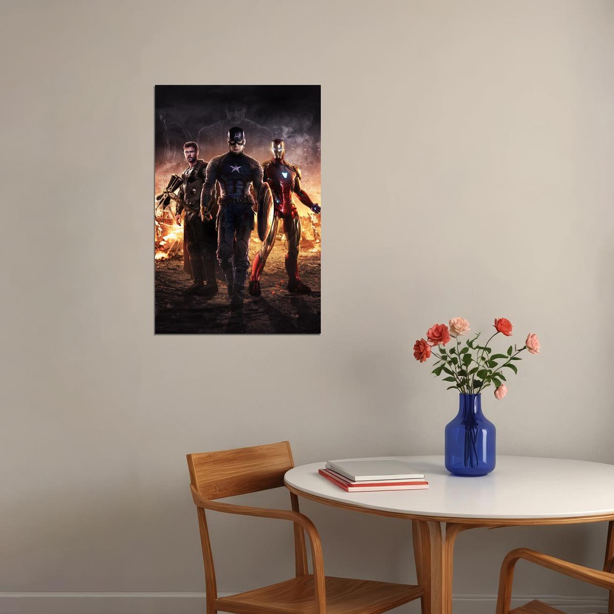 The Avengers Thor Captain America Iron-man Poster Wall Art Print Home Wall Decor