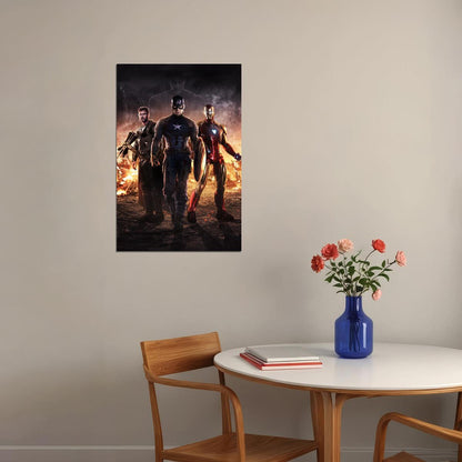 The Avengers Thor Captain America Iron-man Poster Wall Art Print Home Wall Decor