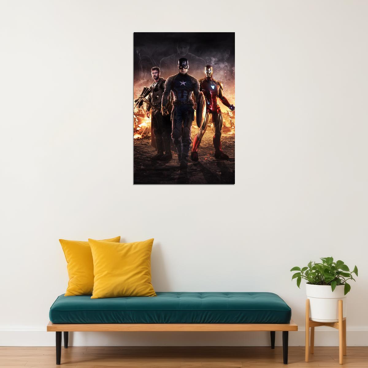 The Avengers Thor Captain America Iron-man Poster Wall Art Print Home Wall Decor