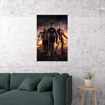 The Avengers Thor Captain America Iron-man Poster Wall Art Print Home Wall Decor